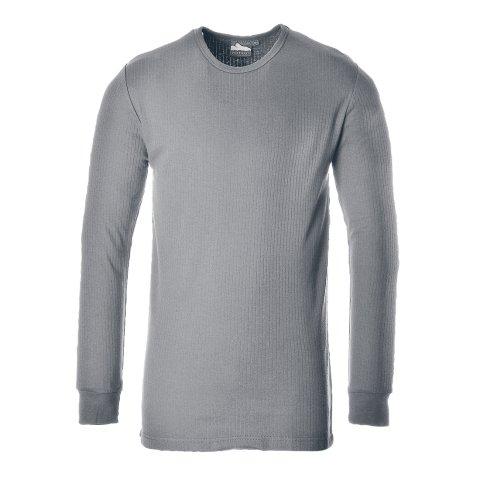 LOT DE 2 - PORTWEST B123 T-SHIRT THERMIQUE MANCHES LONGUES GRIS - TAILLE L