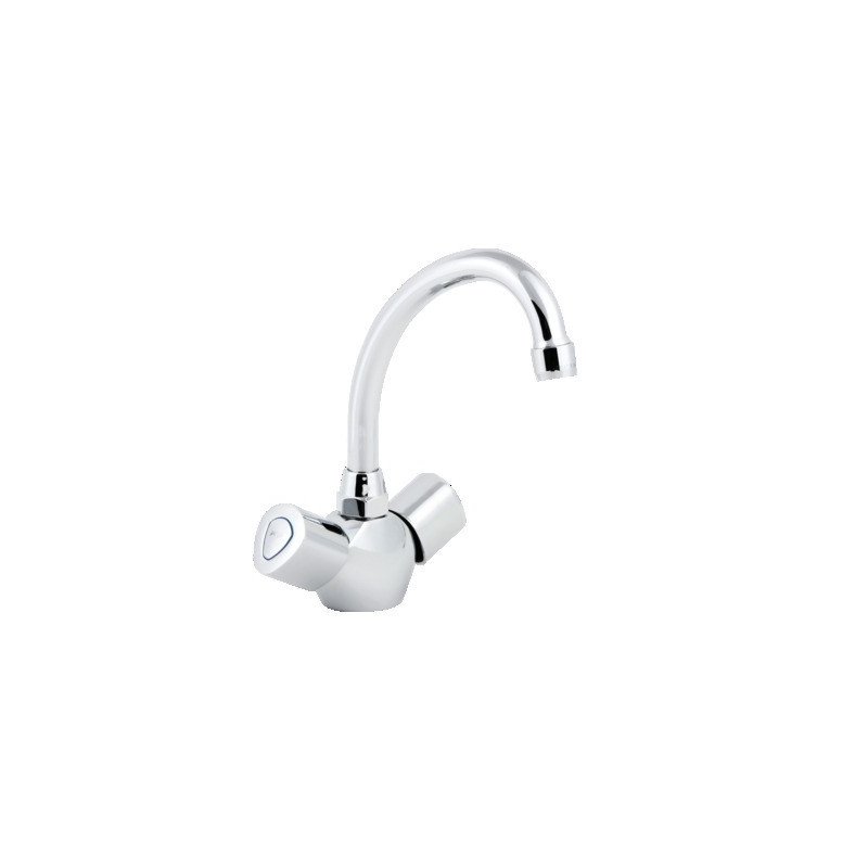 MÉLANGEUR DE LAVABO AVEC VIDAGE TEMPO - GARIS - R02-13026EC