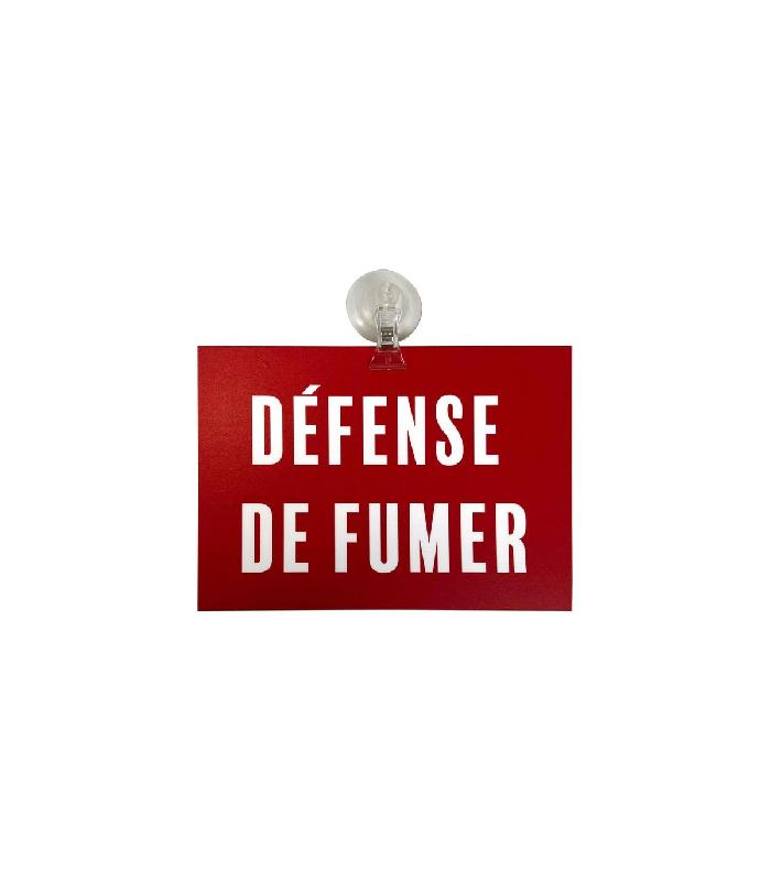 Panneau de signalisation PVC - DEFENSE DE FUMER avec fixation ventouse - Référence: REG210-FUM-PV_0