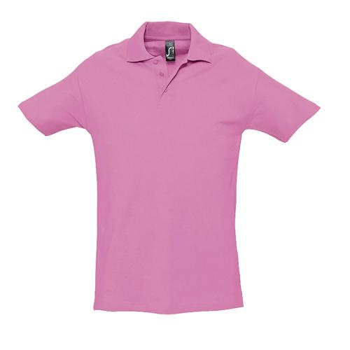 POLO PERSONNALISABLE HOMME EN COTON ROSE ORCHIDÉE