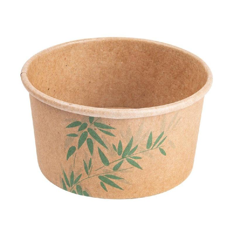 Pot à glace en carton Feel Green 150ml Ø8,5x4,5cm - par 2000_0