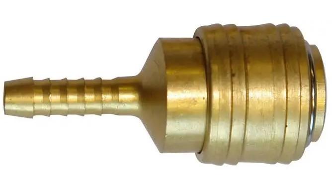 Raccord rapide avec raccord cannelé pour tuyau air comprimé ø 6 mm_0
