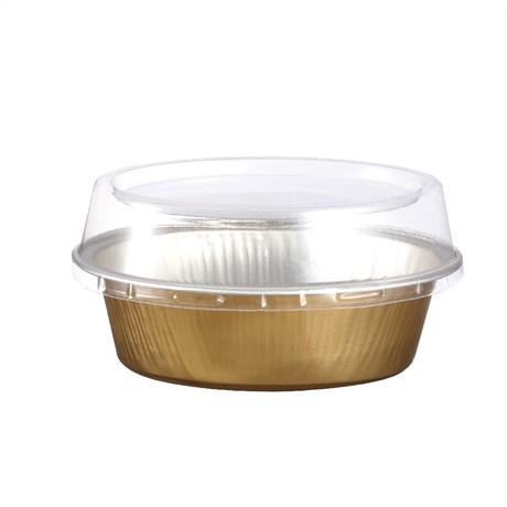 RÉCIPIENT PÂTISSERIE 85 ML D.SUP. 9.7X6.6 CM ALUMINIUM OR/ARGENT (VENDU PAR 100)