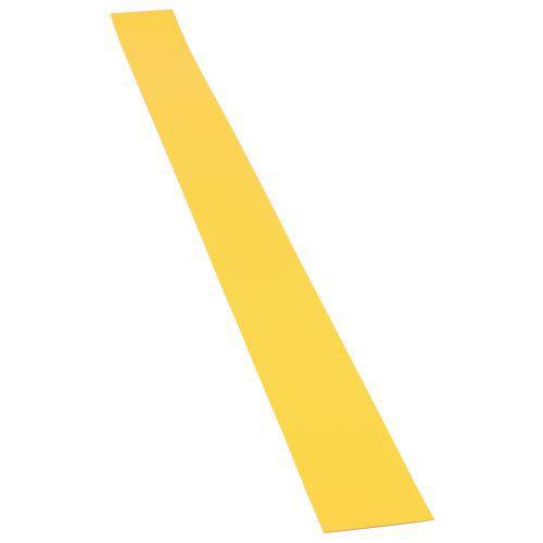 RUBAN DE SIGNALISATION DE MÉTAL L 1.5 M L 100 MM JAUNE - CRASH STOP