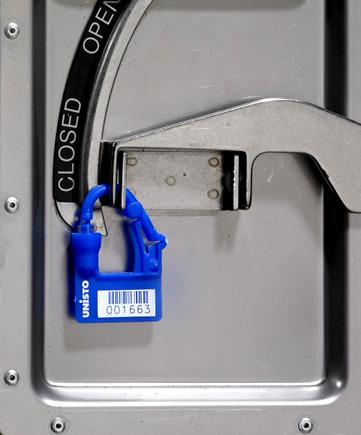 Scellé de sécurité Unisto Padlock 4 - indicateur de fraude en polypropylène - longueur fixe - diamètre 4.5 mm_0