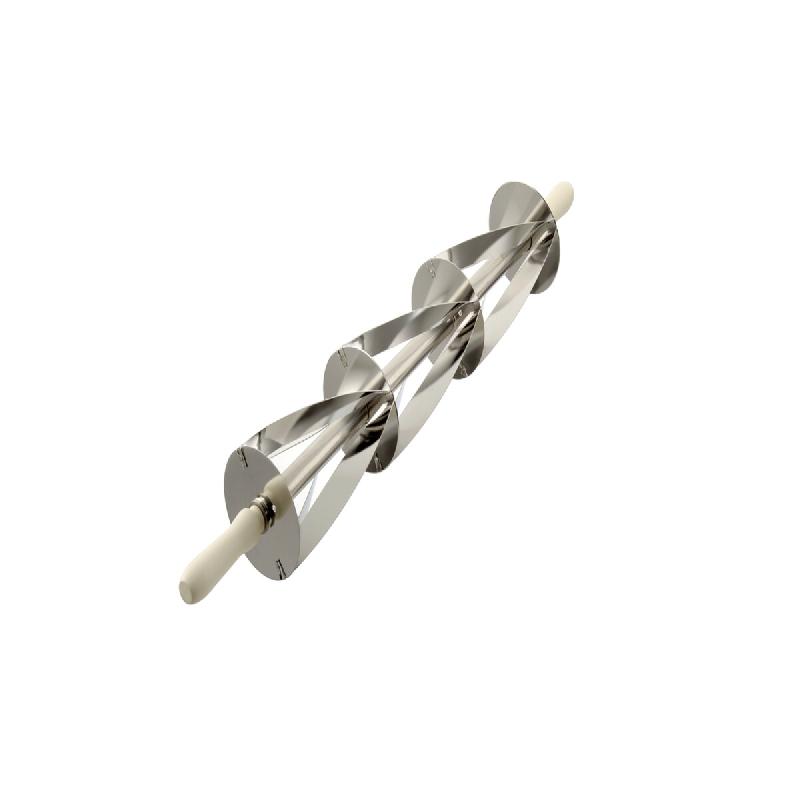 Schneider Rouleau emporte-pièce triangle - 180 x 200 mm, triple, poignée en plastique - blanc inox 154430_0