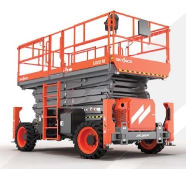 Sj9243 RT - Nacelle ciseaux tout-terrain Skyjack - 15,11 m de hauteur de travail, moteur diesel Stage V_0