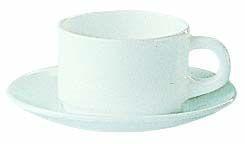 SOUS-TASSE BLANCHE 15.3CM - LOT DE 6 - ARCOROC - RESTAURANT BLANC