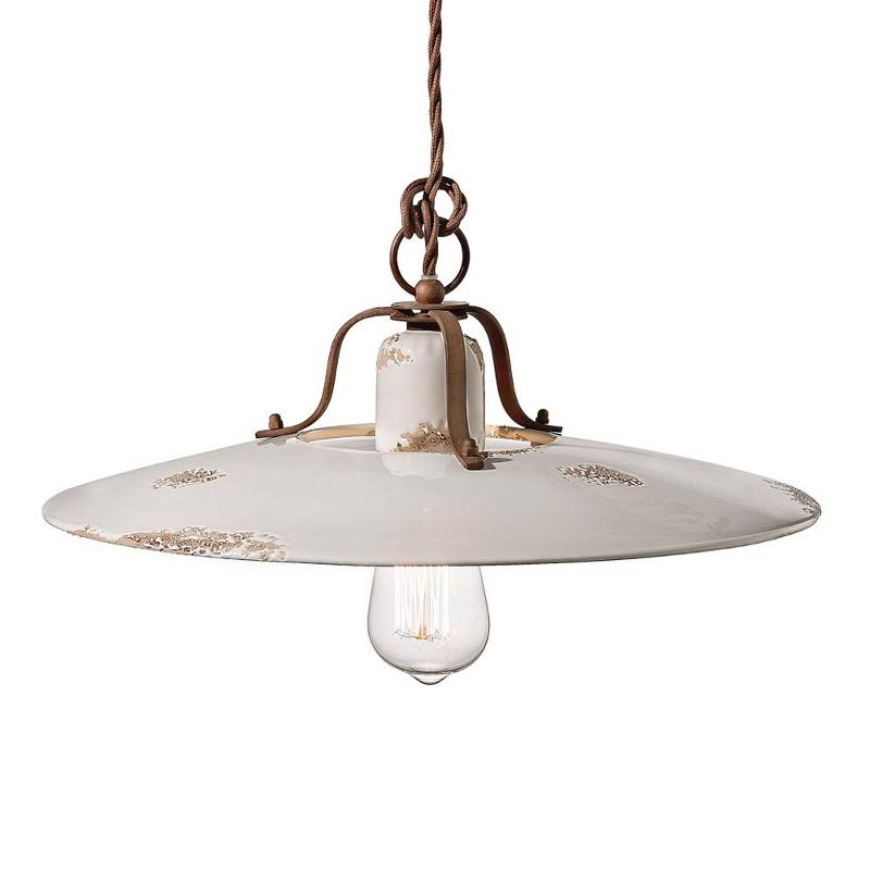 FERROLUCE SUSPENSION GIORGIA BLANC ANCIEN EN CÉRAMIQUE