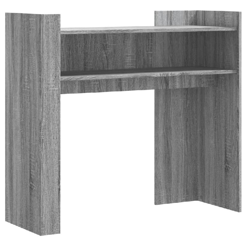 Table console sonoma gris 100x35x90 cm bois d'ingénierie Modèle Atlas Infinite Line - 848470_0