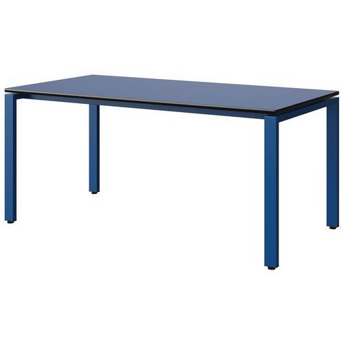 TABLE MALIBU 160X80 T5 SOUDÉ ST ANTIB BLEU U525/NO BLEU 5005
