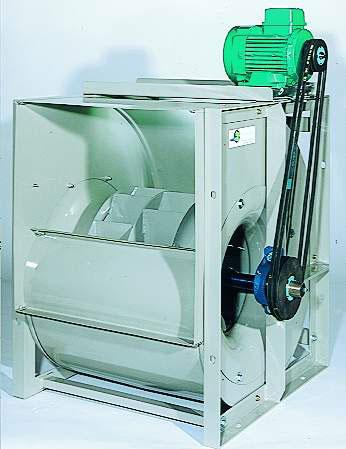 Ventilateur centrifuge industriel - double ouïe - turbine à réaction - RDH-CUBIK R - transmission à courroies_0
