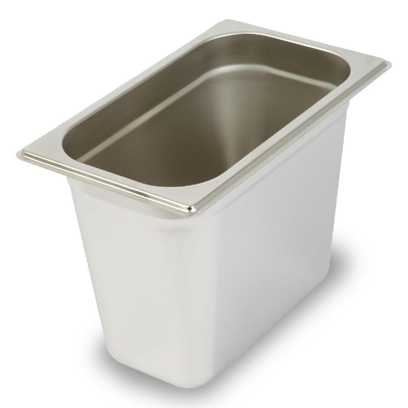 VERTES Récipient GN 1/4 Gastro Norm (profondeur 200 mm sans couvercle, résistant à des températures comprises entre -40 °C et +300 °C) - inox FD_0