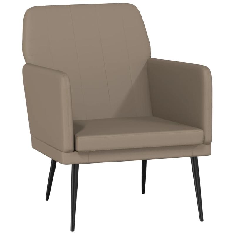 VidaXL Fauteuil Cappuccino 61x78x80 cm Similicuir Modèle Vega Executive Prestige - 351397_0
