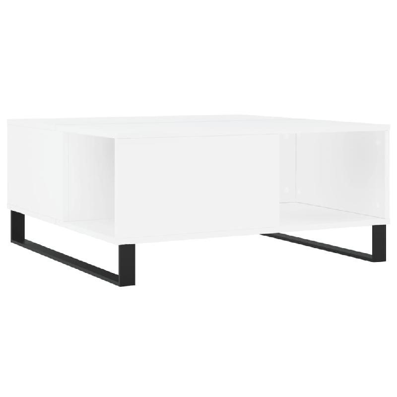VidaXL Table basse blanc 80x80x36,5 cm bois d'ingénierie Modèle Nova Loft - 830788_0
