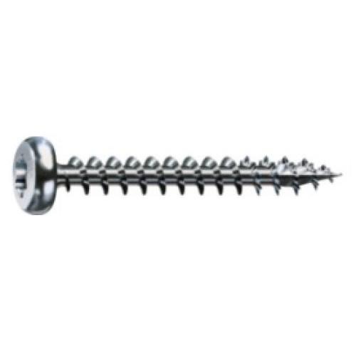 VIS À BOIS - TÊTE RONDE - TORX - 6 MM X 35 MM - ACIER ZINGUÉ - PAR 500 SPAX