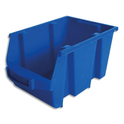 Viso - Bac à bec 4L Spacy avec porte-étiquette en polypropylène bleu - L14 x H12,5 x P23 cm_0