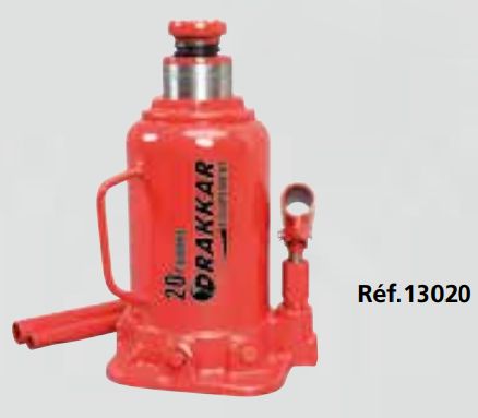 13020 - cric bouteille hydraulique - autobest - force de travail : 20 t_0