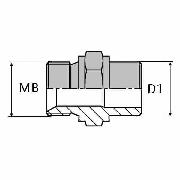 Adaptateur droit mâle BSP x extrémité à souder bout à bout non zingué - 1/4' , 13.15 , 14_0