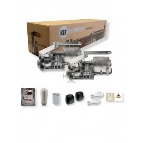 Automatismes pour portails KINT3024ER - Kit motoréducteurs électromécaniques 24 Vdc pour portails à battants jusqu'à 3,5 m_0