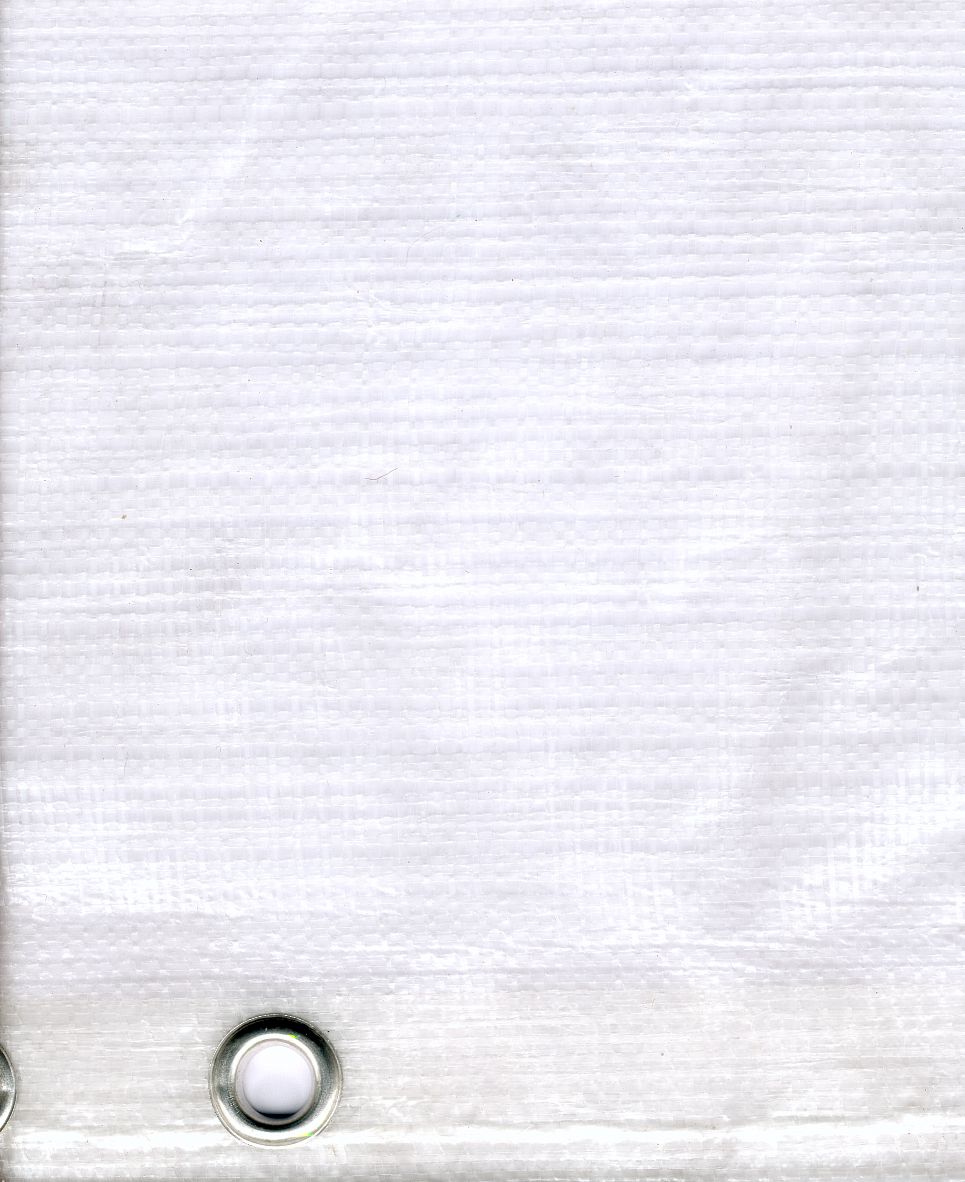Bâche de protection en polypropylène 120 g/m² - Pour échafaudage - Coloris blanc translucide - Lisières renforcées_0