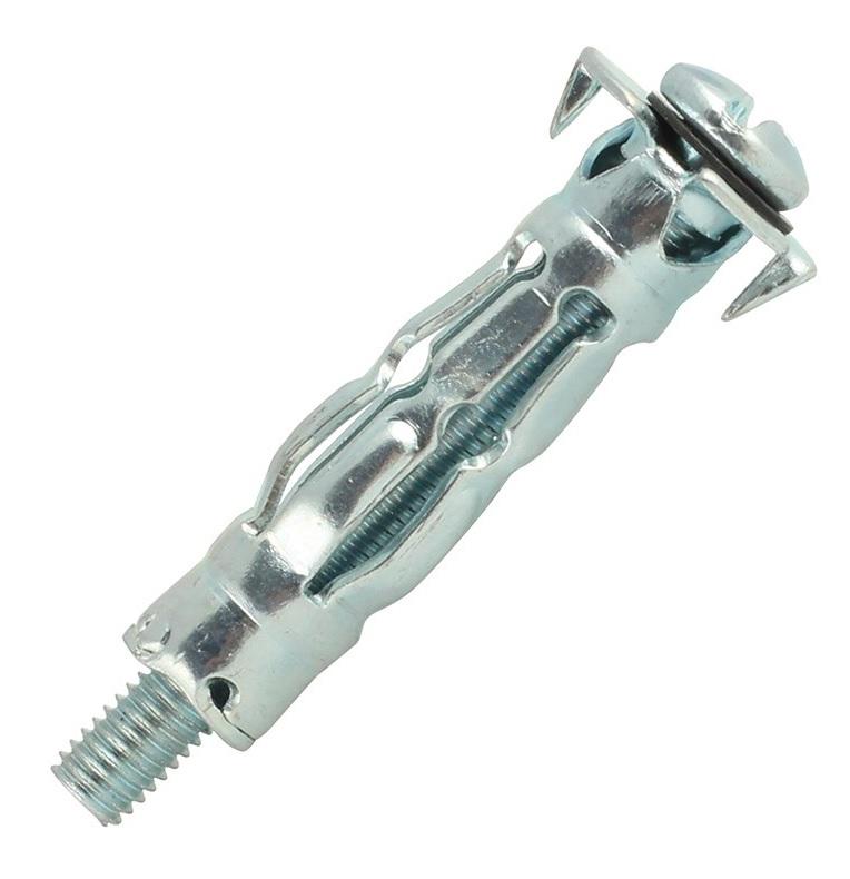 CHEVILLES CORPS CREUX ACIER ZINGUÉ SPYDER AVEC VIS TÊTE RONDE M6X50 (5-18) BOÎTE DE 50 - SCELL-IT - 8S-MT