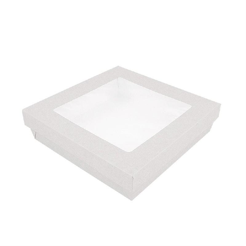 Boite snacking à fenêtre usage froid The Pack nano micro blanc 1000ml - par 200_0