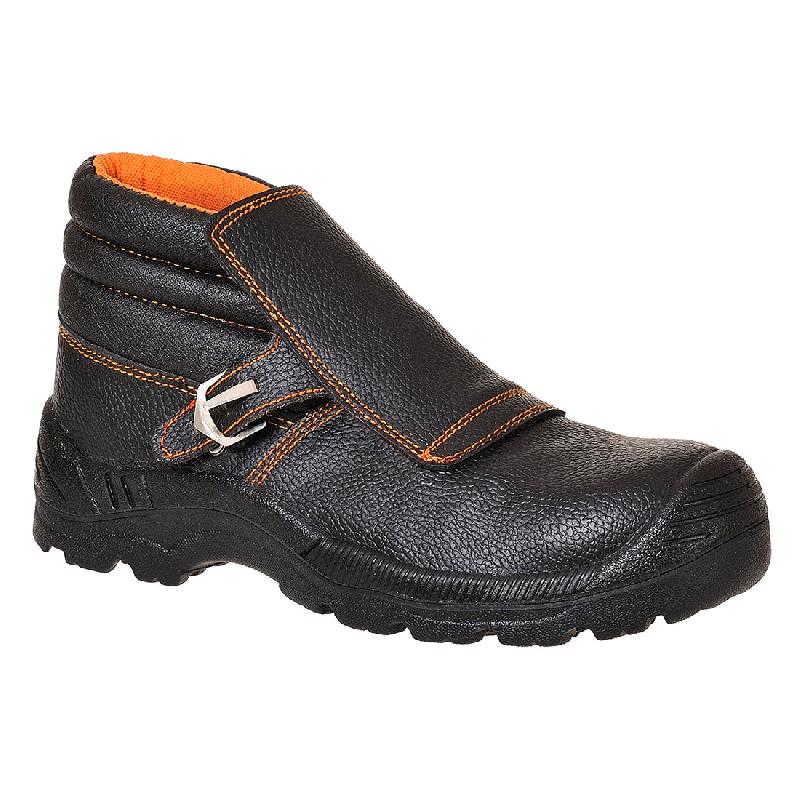 Botte Soudeur Cuir Protection Étincelles - Noir / 38_0