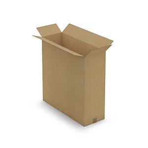 CAISSE CARTON BRUNE POUR PRODUIT PLAT SIMPLE CANNELURE RAJA 70X25X70 CM