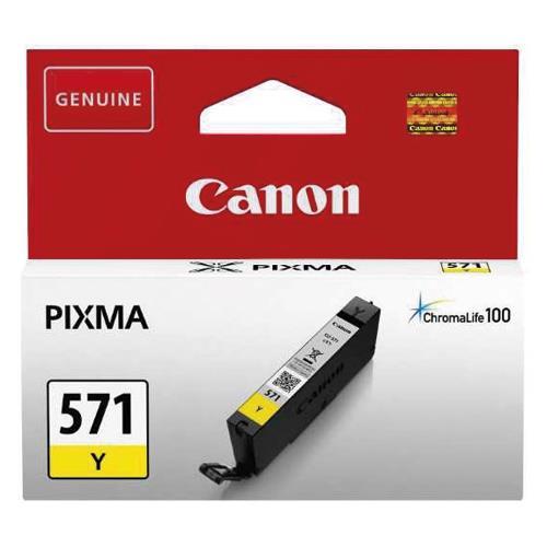 CARTOUCHE JET D'ENCRE CANON CLI-571 - JAUNE