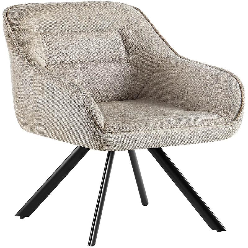 CLP Chaise de Salle à Manger Pettuli Crème/Tissu - beige textile 326505_0