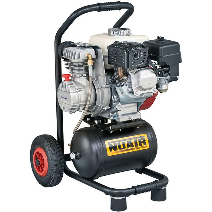 Compresseur d'air thermique 4 CV - 10 litres - NUAIR avec moteur Honda GX120_0