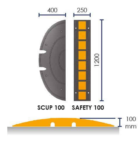 Coussin de ralentissement avec fixations - 4800_0