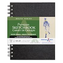 DELTA SERIES CARNET SPIRALÉ 25F 15,2X20,3CM 270G - IVOIRE - LOT DE 2