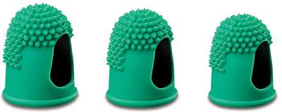 DOIGTIER, TAILLE 4, DIAMÈTRE: 19 MM, VERT - LOT DE 33