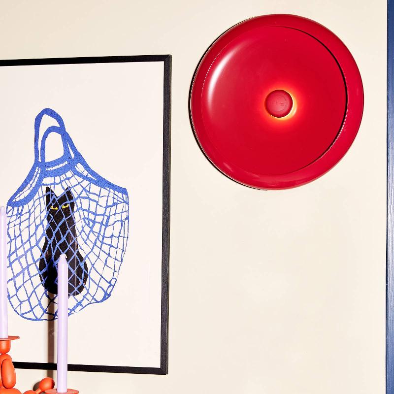 FATBOY OLOHA LARGE APPLIQUE MURALE LED RECHARGEABLE LOBBY RED
