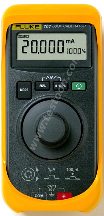 Calibrateur de boucle avec commande une seule main - courant 0-20mA ou 4-20mA - FLU707 - Précision 0.015% - Fluke_0