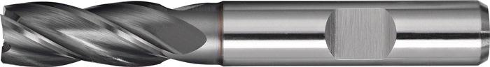 Fraise deux tailles DIN 844 type N - D. Nominal 14 mm - HSS-Co8 - TiCN - DIN 1835 B - 4 lames courtes - PROMAT_0