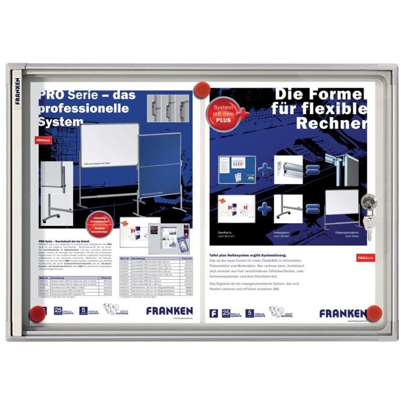 FRANKEN vitrine d'affichage intérieur pour 4 formats A4 valueline 51 x 68 cm - FSA4_0