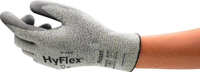 Gant de protection contre les coupures HyFlex® 11-730 taille 10 gris EN 388 catégorie EPI II nylon/lycra/fibre verre/fibre Intercept 12 paire ANSELL_0
