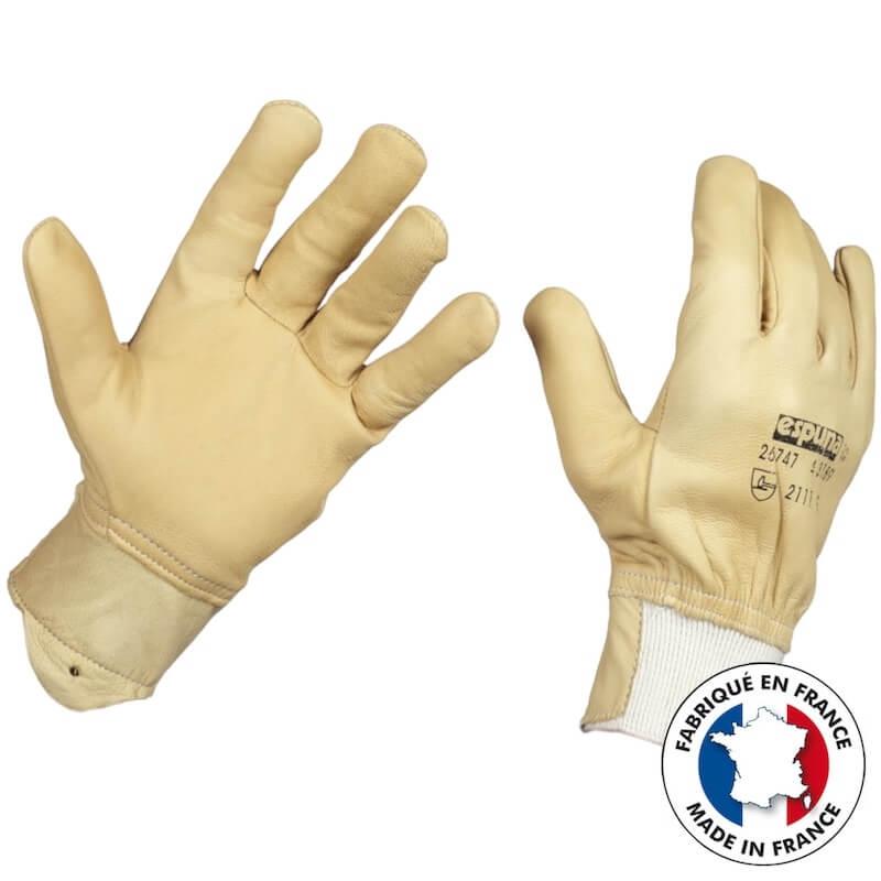 Gants de manutention en cuir pleine fleur de bovin - T-10_0
