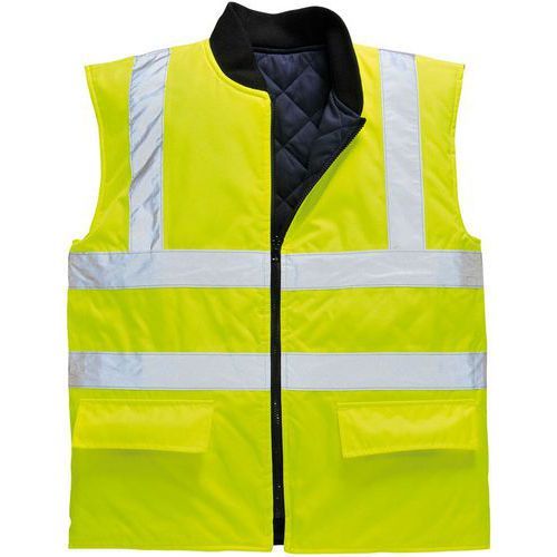 GILET HAUTE-VISIBILITÉ RÉVERSIBLE S469 JAUNE XXXL - PORTWEST