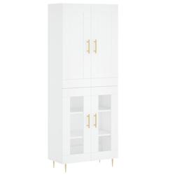 Helloshop26 - Buffet bahut commode armoire meuble de rangement organisateur cuisine salle de séjour salon haut 69,5 x 34 x 180 cm 02_0032660 - 300021_0
