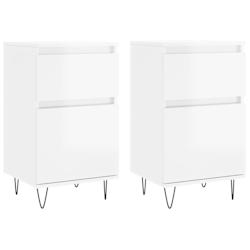 Helloshop26 - Buffet bahut commode armoire meuble de rangement organisateur cuisine salle de séjour salons lot de 2 brillant 40 x 35 02_0036706 - 300_0