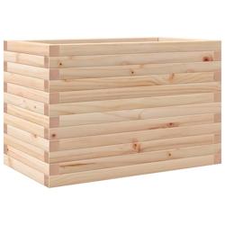 Helloshop26 - Jardinière bac lit surélevé plantes fleurs terrasse jardin 70 x 40 x 45,5 cm bois de pin massif marron 02_0037778 - 3000213958874_0