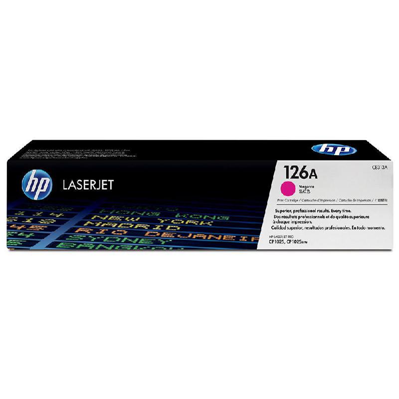 HP 126A - CE313A - CARTOUCHE DE TONER - 1 X MAGENTA - 1000 PAGES - POUR COLOR LASERJET PRO CP1025, CP1025NW; LASERJET PRO 100; TOPSHOT LASERJET PRO M275