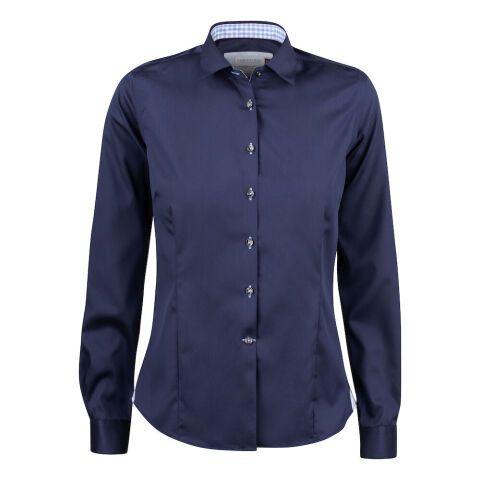 J.HARVEST & FROST RB20 TWILL CHEMISE FEMMES MARINE/BLEU CIEL - TAILLE S