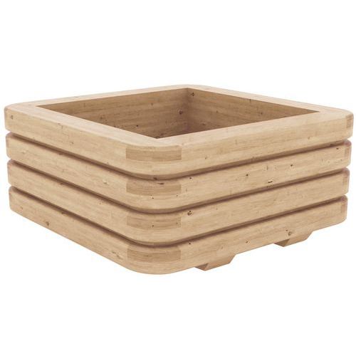 JARDINIÈRE LOCTUDY CARRÉ 50X50X36 CM - ROBINIER - MOBEXTAN