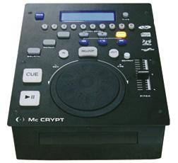 LECTEUR DJ/CD/MP3 MC CRYPT CDMPX-20