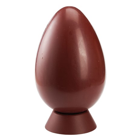MOULE CHOCOLAT 2 EMPREINTES 1/2 COQUILLE LISSE POUR 1 ?UF 17 CM